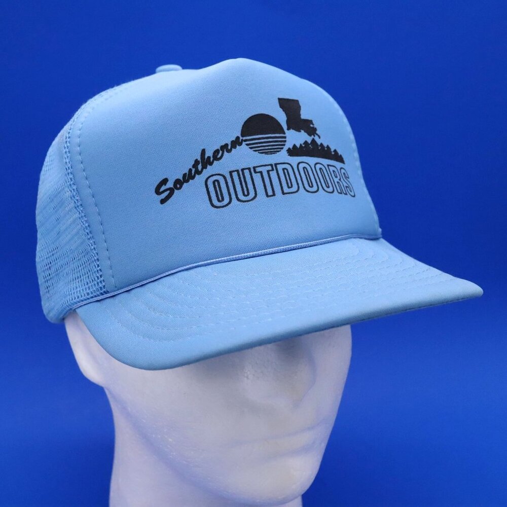 Southern Outdoors Mesh Trucker Hat Louisiana Sportsman Vintage Foam Rope Cap